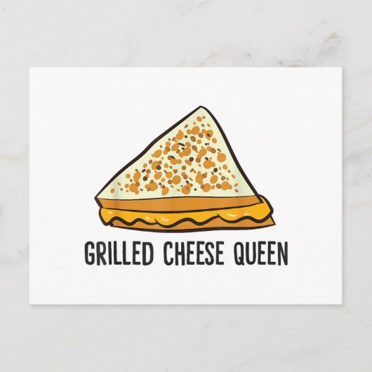 Cartes Pour Fêtes Annuelles Fromage Grillé Queen Funny Fromage Grillé (Devant)