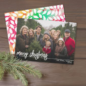 Cartes Pour Fêtes Annuelles Front minimal - Fête sur le dos - Photo