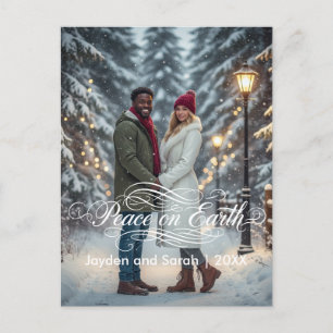 Cartes Pour Fêtes Annuelles Front photo Paix sur Terre Couples