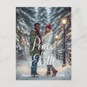 Cartes Pour Fêtes Annuelles Front photo Paix sur Terre Couples