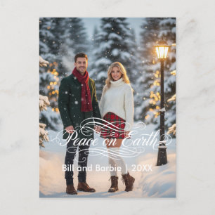 Cartes Pour Fêtes Annuelles Front photo Paix sur Terre Couples