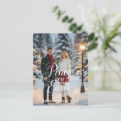 Cartes Pour Fêtes Annuelles Front photo Paix sur Terre Couples (Debout devant)