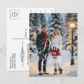 Cartes Pour Fêtes Annuelles Front photo Paix sur Terre Couples (Devant / Derrière)