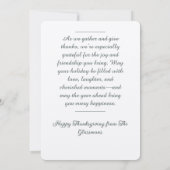 Cartes Pour Fêtes Annuelles Frontière florale gracieuse (Dos)