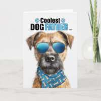 Frontière Terrier Chien Coolest Papa Jamais Fête d