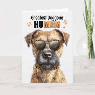 Cartes Pour Fêtes Annuelles Frontière Terrier Chien le plus grand HuMOM Fête d