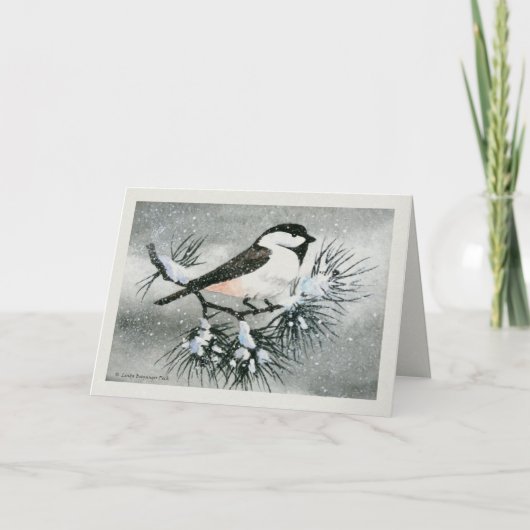 Cartes Pour Fêtes Annuelles Frontières de regard de texture d'oiseau de (Devant)