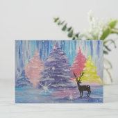 Cartes Pour Fêtes Annuelles Frosted Winter (Debout devant)