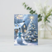 Cartes Pour Fêtes Annuelles Frosty et son Noël magique (Debout devant)