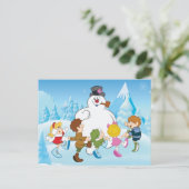 Cartes Pour Fêtes Annuelles Frosty le bonhomme de neige™ Hiver (Debout devant)