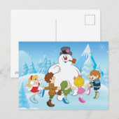 Cartes Pour Fêtes Annuelles Frosty le bonhomme de neige™ Hiver (Devant / Derrière)