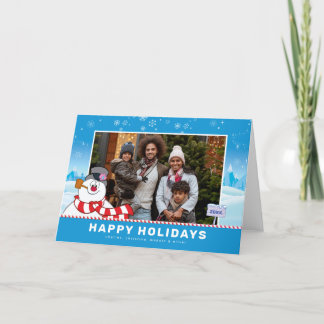 Cartes Pour Fêtes Annuelles Frosty le bonhomme de neige | Joyeuses Fêtes Photo