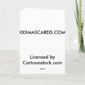 Cartes Pour Fêtes Annuelles Frosty prend une fuite (Dos)