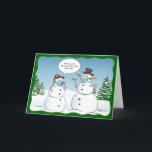 Cartes Pour Fêtes Annuelles Frosty Snowman Joyeux Noël Drôle<br><div class="desc">Créez vos propres cartes de fin de année amusants sur ce modèle de carte de Noël do-it-yourself! Vous pouvez simplement customiser le texte plein d'esprit et de sarcasme dans la bulle de devis qui dit : "À qui vous êtes-vous pris pour faire ça ?" à n'importe quelle formulation personnalisée de...</div>