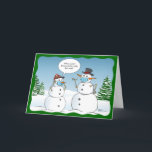 Cartes Pour Fêtes Annuelles Frosty Snowman Joyeux Noël Drôle<br><div class="desc">Créez vos propres cartes de fin de année amusants sur ce modèle de carte de Noël do-it-yourself! Vous pouvez simplement customiser le texte humoristique et sarcastique dans la bulle de devis qui dit : "À qui la carotte vous a-t-elle pris pour que ça marche ?" à toute formulation personnalisée de...</div>