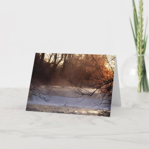 Cartes Pour Fêtes Annuelles Frosty Sunrise On the Mad