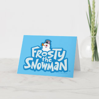Cartes Pour Fêtes Annuelles Frosty the Snowman™ | Logo empilé gelé
