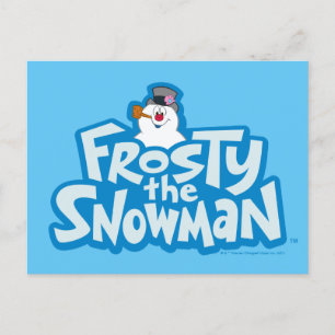 Cartes Pour Fêtes Annuelles Frosty the Snowman™   Logo empilé gelé