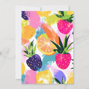 Cartes Pour Fêtes Annuelles Fruit tropical d'été Fiesta