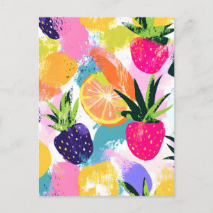 Cartes Pour Fêtes Annuelles Fruit tropical d'été Fiesta