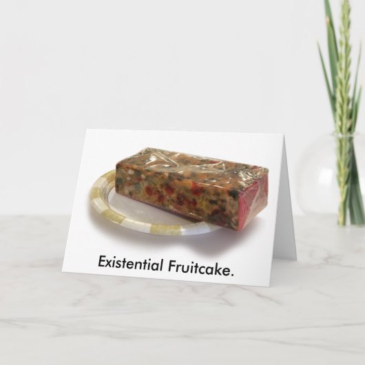Cartes Pour Fêtes Annuelles Fruitcake existentiel (Devant)