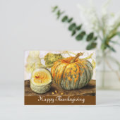 CARTES POUR FÊTES ANNUELLES FRUITS DE SAISON / CITROUILLE (Debout devant)