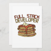 Cartes Pour Fêtes Annuelles Full Stack Developer Software Programmer Pun cadea (Devant / Derrière)