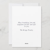 Cartes Pour Fêtes Annuelles Fun Aquarelle Oiseau Noël (Dos)