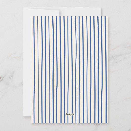 Cartes Pour Fêtes Annuelles Fun Blue Doodle non photo Noël (Dos)