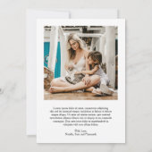 Cartes Pour Fêtes Annuelles Fun Blue Vintage Font Photo moderne Noël (Dos)