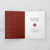 Cartes Pour Fêtes Annuelles Fun Chien Paw Script JOIE Moderne (Intérieur)