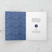 Cartes Pour Fêtes Annuelles Fun Chien Paw Script JOIE Moderne (Intérieur)