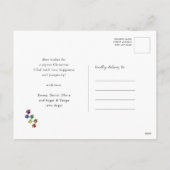 Cartes Pour Fêtes Annuelles Fun Chien Paw Script JOIE Moderne (Dos)