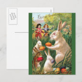 Cartes Pour Fêtes Annuelles Fun de Pâques (Devant / Derrière)