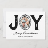 Cartes Pour Fêtes Annuelles Fun Doodle Joie Photo Noël (Devant)