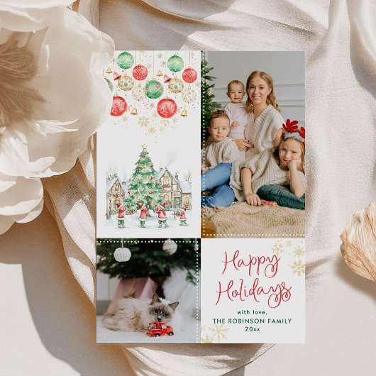 Cartes Pour Fêtes Annuelles Fun Festive Arbre de Noël Joyeux Vacances 2 Photo