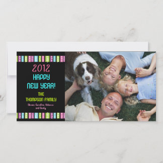 Cartes Pour Fêtes Annuelles Fun Festive Bright Happy New Year Celebration