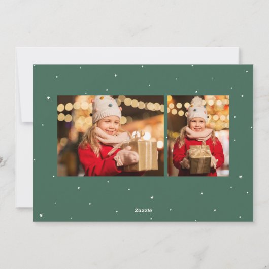 Cartes Pour Fêtes Annuelles Fun Joyeux arbre de Noël simple photo (Dos)