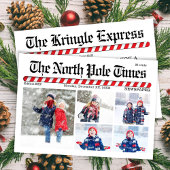 Cartes Pour Fêtes Annuelles Fun Joyeux Noël Photo Collage Journal