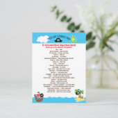 Cartes Pour Fêtes Annuelles Fun Phrases Words Talk (Debout devant)