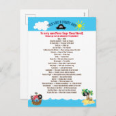 Cartes Pour Fêtes Annuelles Fun Phrases Words Talk (Devant / Derrière)