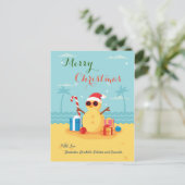 Cartes Pour Fêtes Annuelles Fun Santa Claus saison Bonne année (Debout devant)