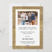 Cartes Pour Fêtes Annuelles Fun Script moderne Festive Gold Fireworks Photo (Dos)