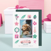 Cartes Pour Fêtes Annuelles Fun Tropical Christmas Lets Roll Convertible Photo