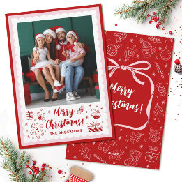 Cartes Pour Fêtes Annuelles Fun Whimsical Christmas Holiday Photo