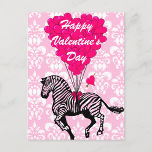 Cartes Pour Fêtes Annuelles Fun zèbre enfants Valentines