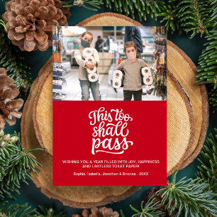 Cartes Pour Fêtes Annuelles Funky Christmas Holiday Family Photo Texte personn