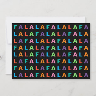 Cartes Pour Fêtes Annuelles Funky Coloré Fun FA LA Salutation