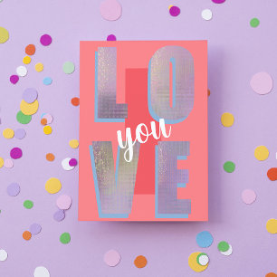 Cartes Pour Fêtes Annuelles Funky Energetic I Love You Valentine's Day