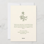 Cartes Pour Fêtes Annuelles Funky Hand Drabble Retro Christmas (Dos)